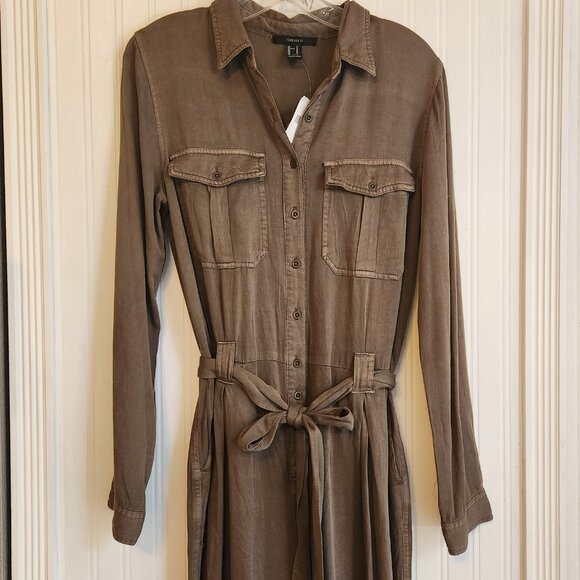 Forever 21 Pants - FOREVER 21 Women's Army Green Jumpsuit - Medium - NEW NWT